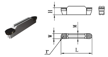 Radius PCD Grooving Cutter